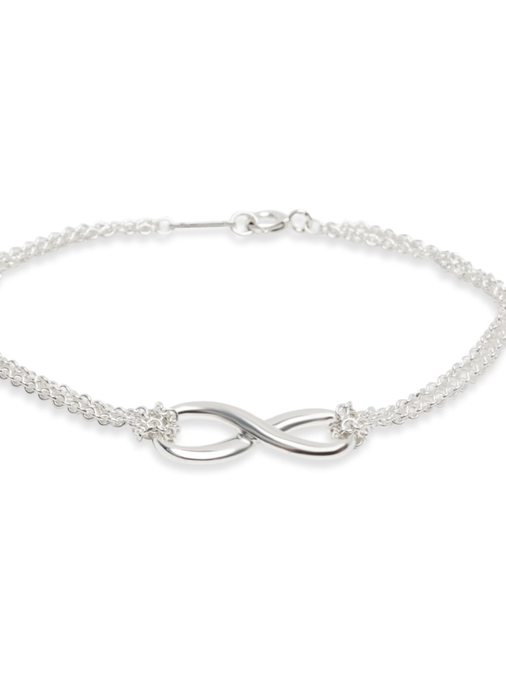 Tiffany & Co. Sterling Silver Infinity Bracelet 6.5 inches